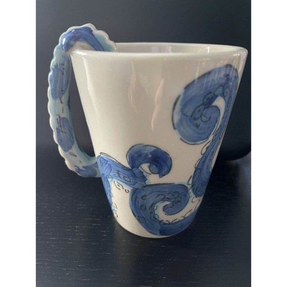 Homee 3D Coffee Mug Cup Ceramic Blue Octopus - Picture 5 of 5